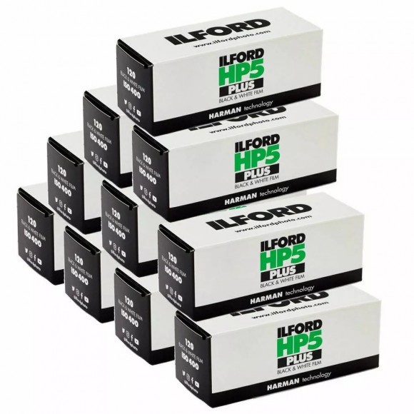 Ilford HP5 Plus Black and White Negative 120 Film (10 pack)
